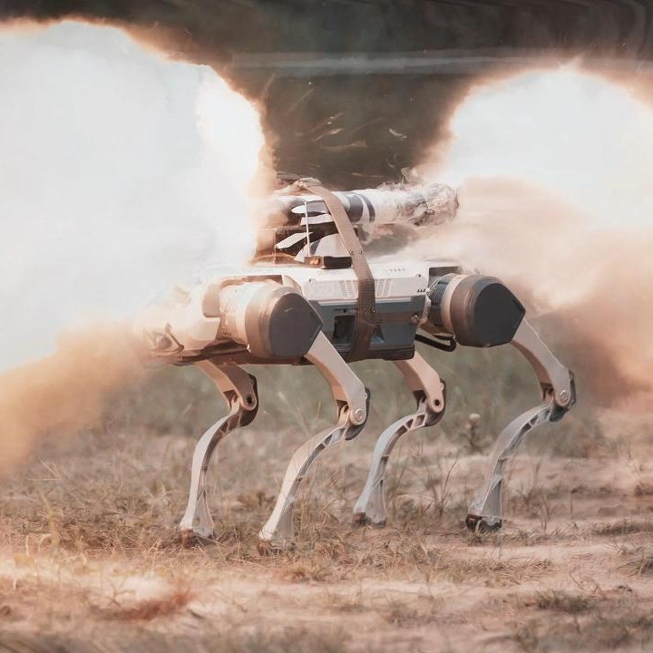 新生軍訓(xùn)手搓機(jī)器狗火箭炮+救援天團(tuán)